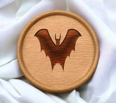 Bat with Horns Silhouette SVG - Halloween Design SVG